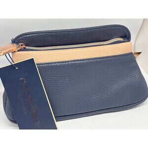 Caboodles Life & Style Zip Pop Large Makeup Accessory Carry Bag NWT Blue